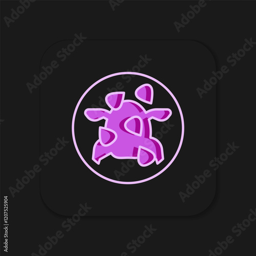 Filled outline Kung Pao chicken icon isolated on black background. Chinese cuisine icon. Asian food. Flat filled outline style with shadow. Vector