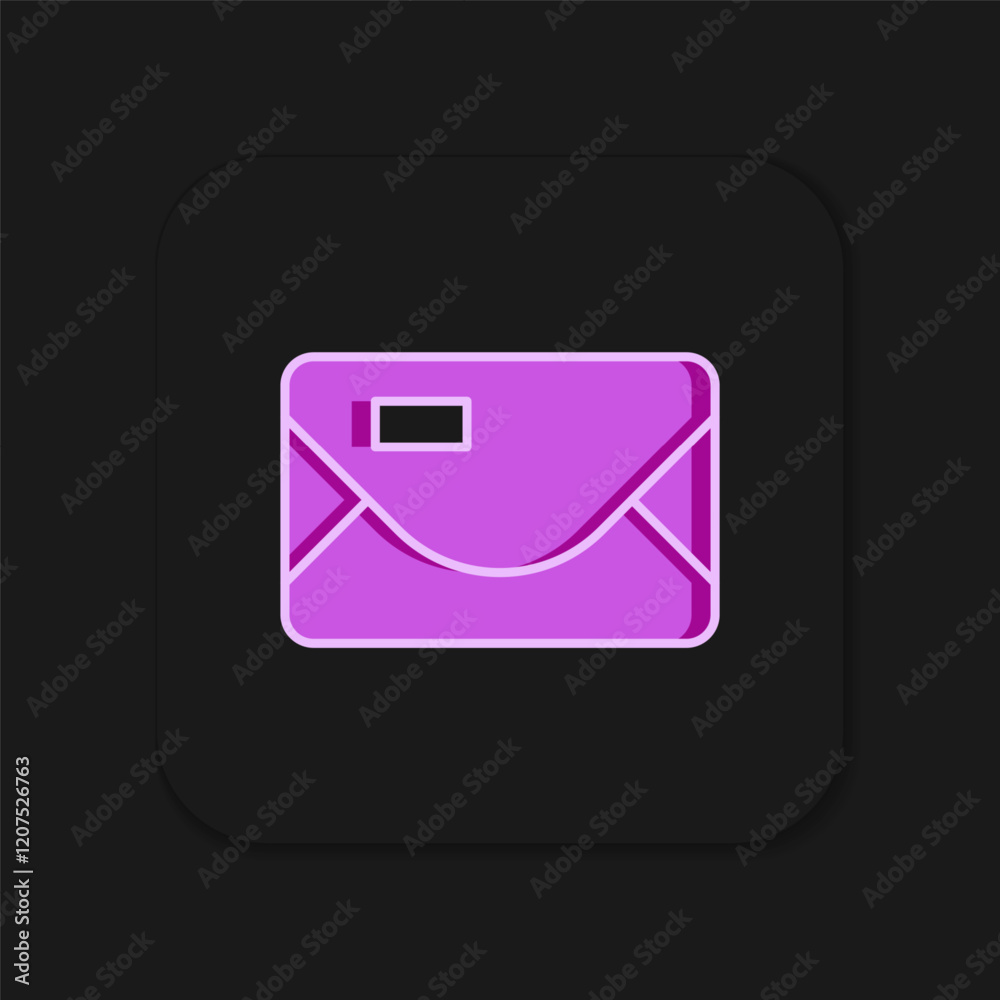 Filled outline Envelope with christmas party invitation card icon isolated on black background. Merry Christmas and Happy New Year. Flat filled outline style with shadow. Vector Filled outline Envelope with christmas party invitation card icon isolated on black background. Merry Christmas and Happy New Year. Flat filled outline style with shadow. Vector