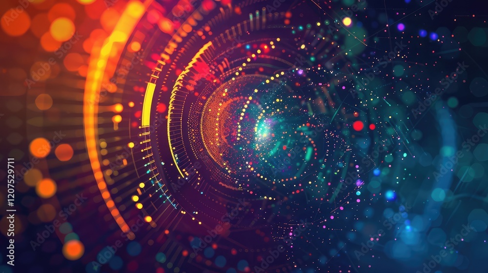 Vibrant Neon Abstract Digital Artwork with Dynamic Light Effects Vibrant Neon Abstract Digital Artwork with Dynamic Light Effects