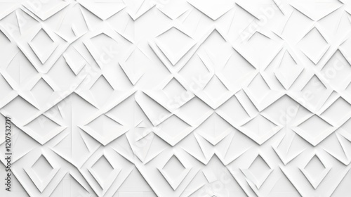 Geometric Textured Pattern with Stylized Overlapping White Diamond Shapes