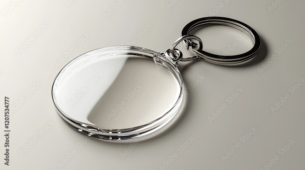 Acrylic Keychain Mock-up: 3D White Empty Acrylic Keychain Mock-up for Product Design. Acrylic Keychain Mock-up: 3D White Empty Acrylic Keychain Mock-up for Product Design.