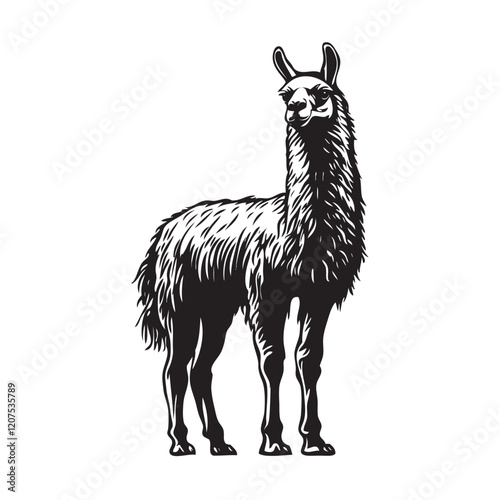 illustration of a alpaca