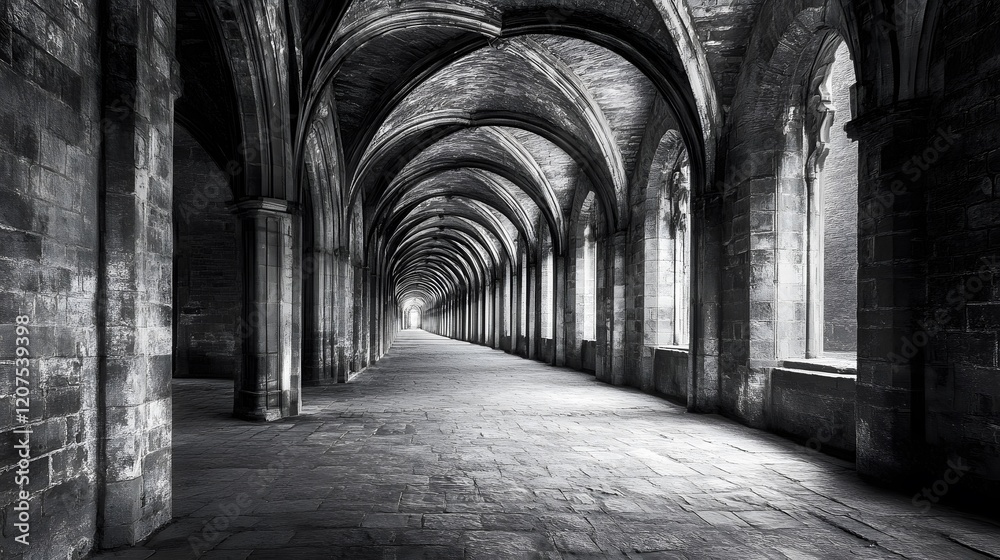 Arched Hallway
