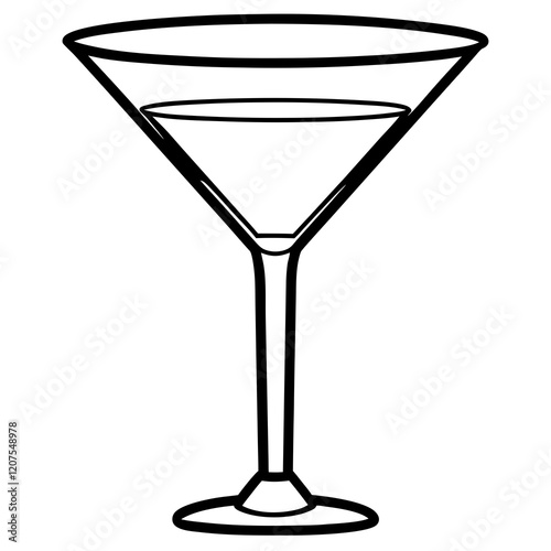 Sophisticated Barware Line Art