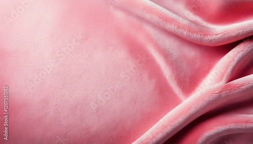 Pink velvet with folds background