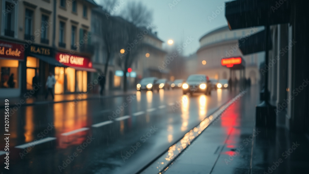 Obraz premium traffic in the city