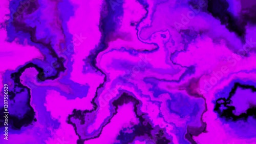 Watercolor animation in black and purple. Liquid animation background