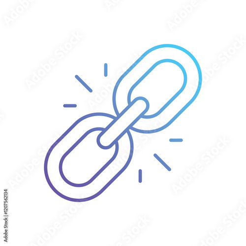Backlinks vector icon