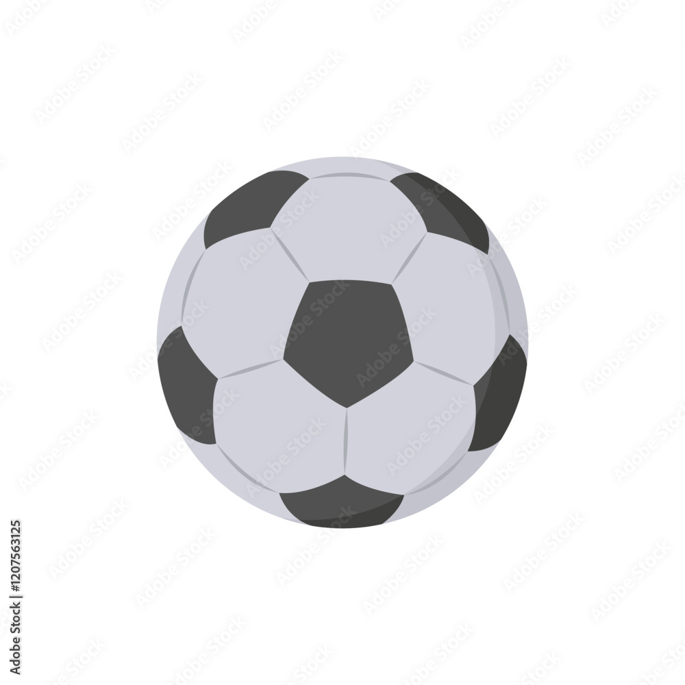 Football, Sport Equipment Vector Illustration Isolated Football, Sport Equipment Vector Illustration Isolated