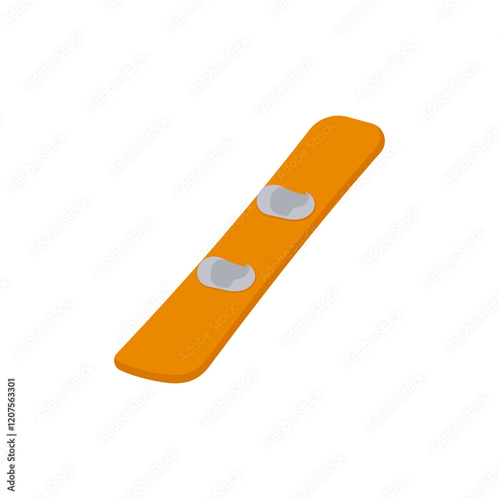 Snowboard, Sport Equipment Vector Illustration Isolated Snowboard, Sport Equipment Vector Illustration Isolated