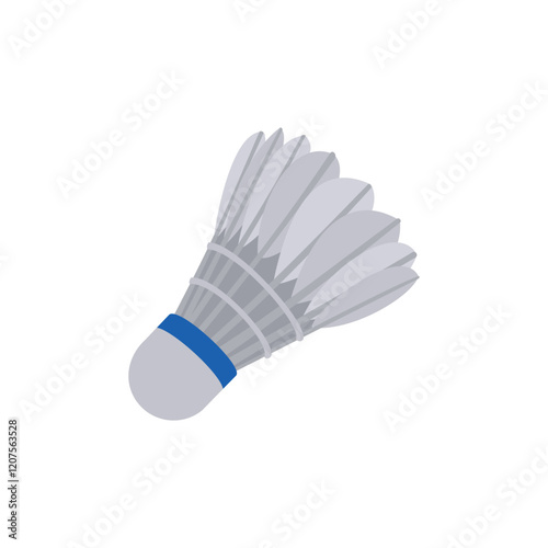 Shuttlecock,  Sport Equipment Vector Illustration Isolated