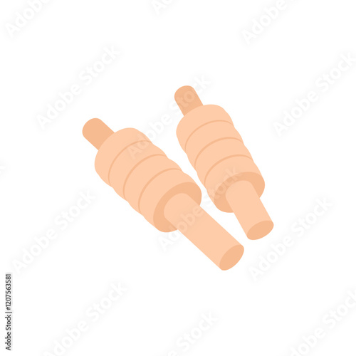 Wicket Bails,  Sport Equipment Vector Illustration Isolated