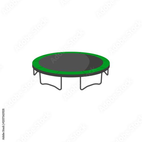 Trampoline,  Sport Equipment Vector Illustration Isolated