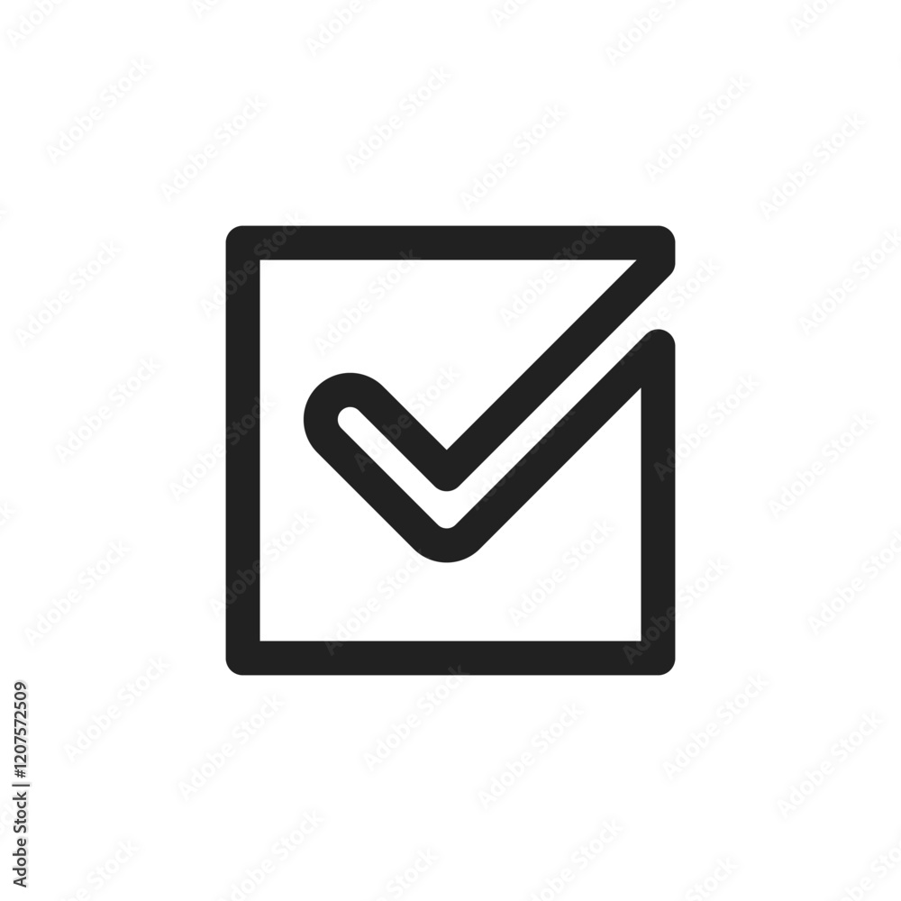 This modern checkmark icon represents approval and completion, perfect for digital interfaces to show user agreement and satisfaction, enhancing communication of positive outcomes This modern checkmark icon represents approval and completion, perfect for digital interfaces to show user agreement and satisfaction, enhancing communication of positive outcomes