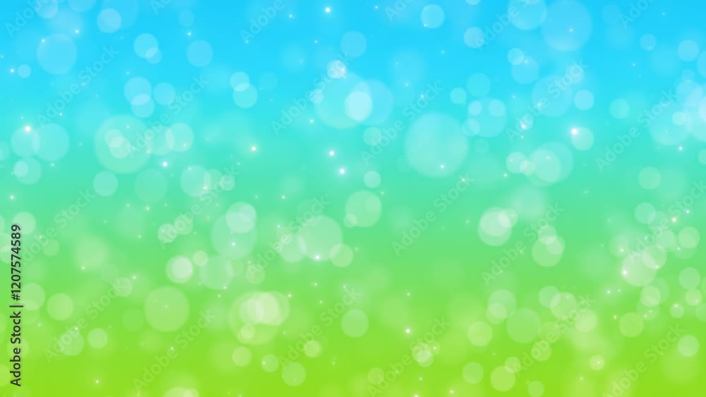 abstract spring background with bokeh lights, shiny glowing blue and green nature design element abstract spring background with bokeh lights, shiny glowing blue and green nature design element