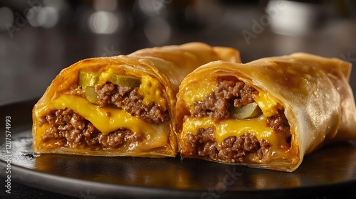 Cheeseburger Egg Rolls photo