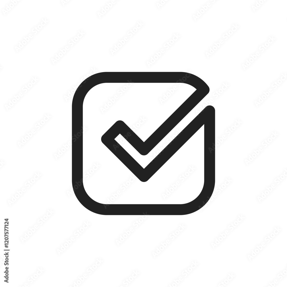 A sleek, modern checkmark icon that effectively symbolizes approval and completion, suitable for use in a variety of applications. This design is ideal for minimalist projects and elegant interfaces A sleek, modern checkmark icon that effectively symbolizes approval and completion, suitable for use in a variety of applications. This design is ideal for minimalist projects and elegant interfaces