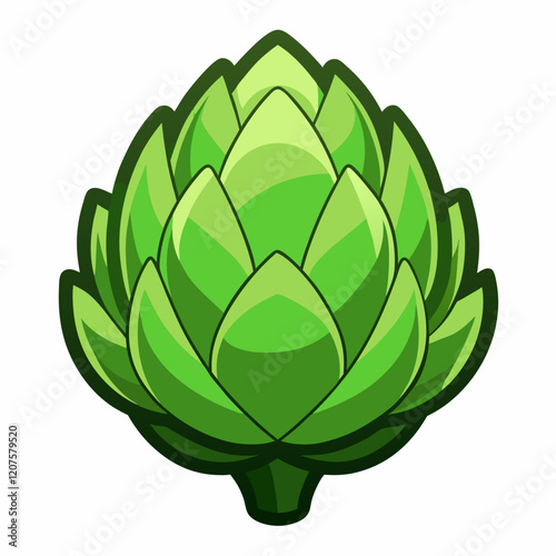 Artichoke vector white background