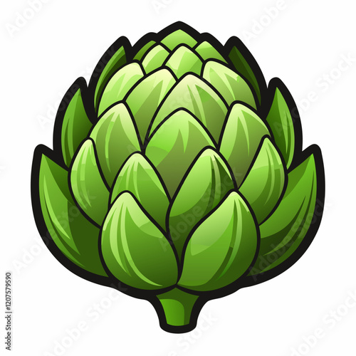 Artichoke vector white background