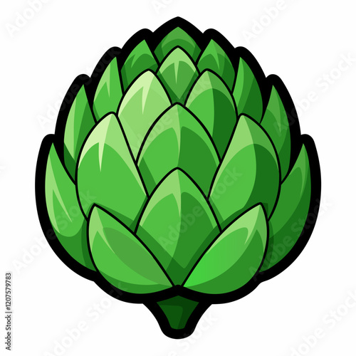 Artichoke vector white background