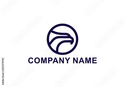 logo vector eagle minimalist line bird