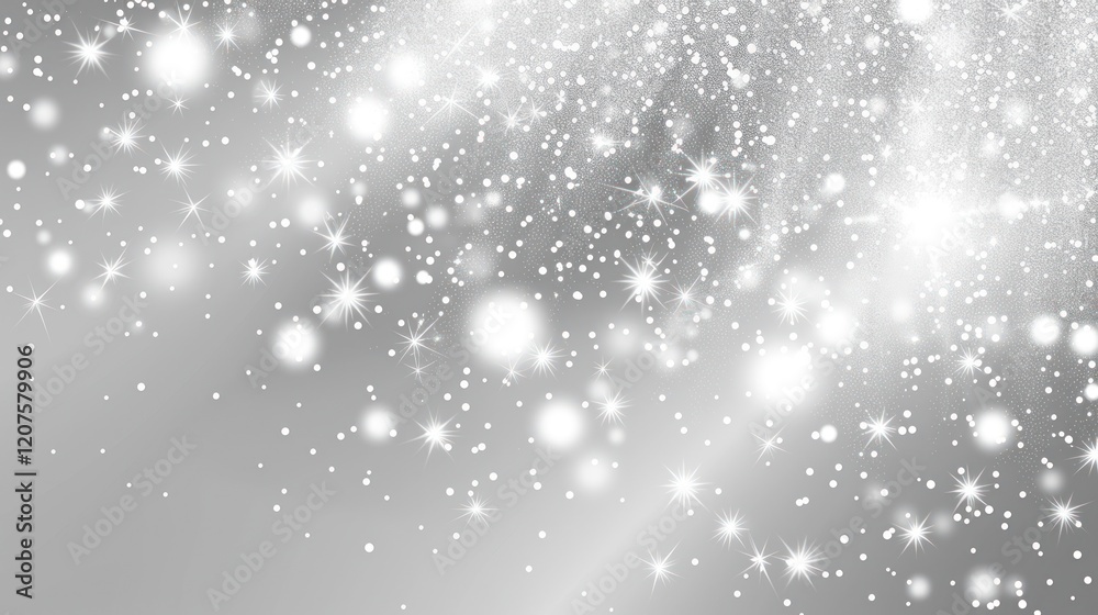 Fototapeta premium Sparkling Silver Abstract Background