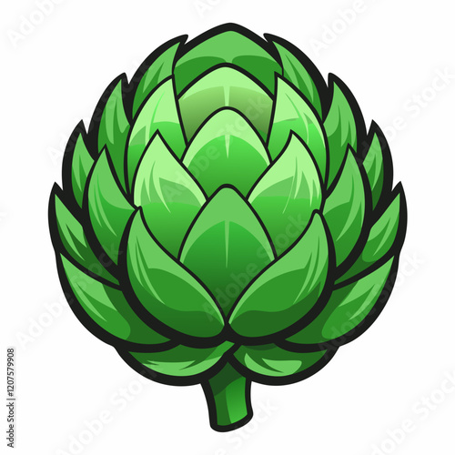 Artichoke vector white background