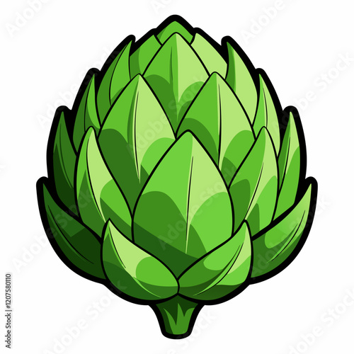 Artichoke vector white background