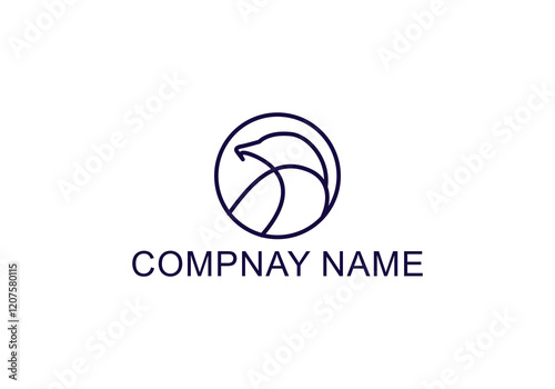logo vector eagle minimalist line bird