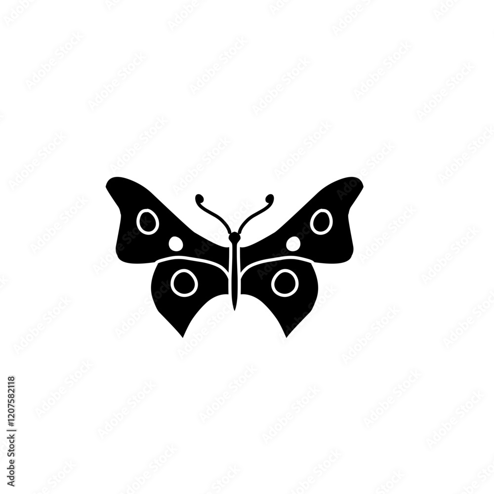 Fototapeta premium butterfly silhouette