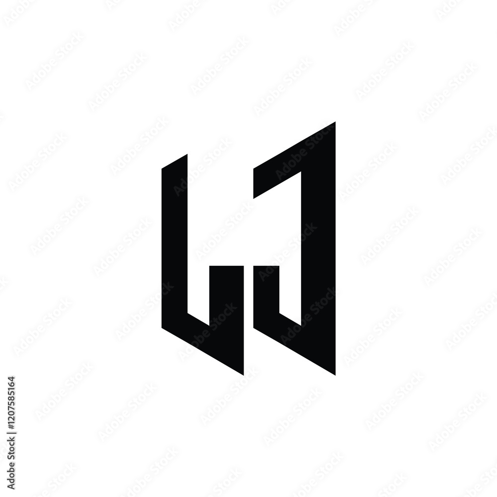 LJ monogram logo design letter text name symbol monochrome logotype alphabet character simple logo LJ monogram logo design letter text name symbol monochrome logotype alphabet character simple logo