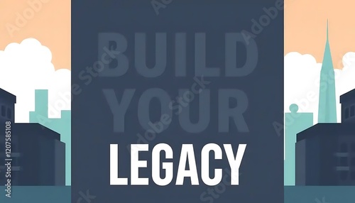 Build Your Legacy A Motivational Cityscape Image