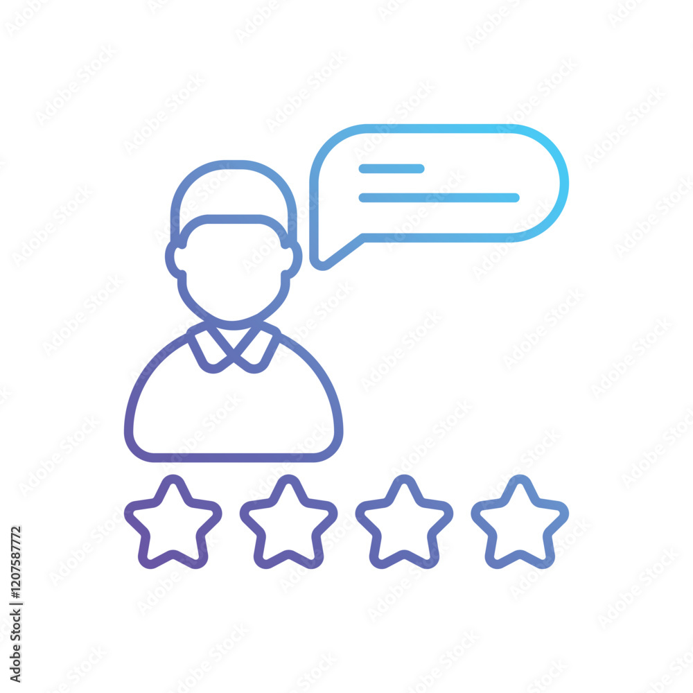 Customer Testimonials vector icon Customer Testimonials vector icon
