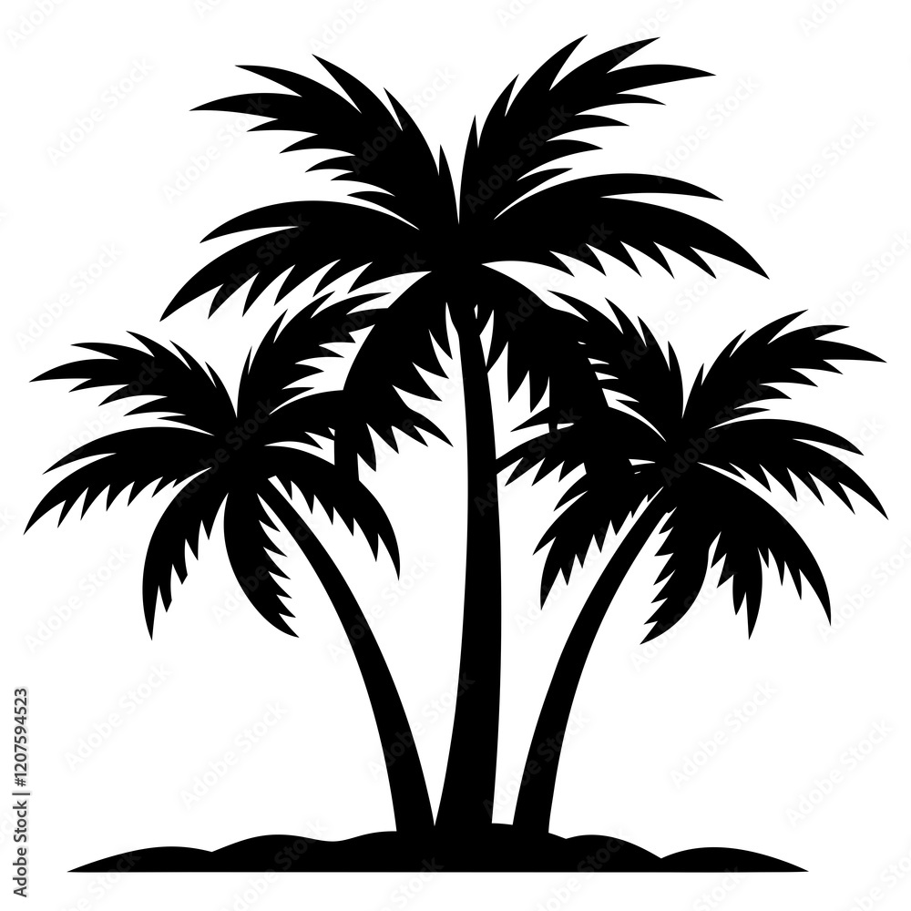 Obraz premium palm tree silhouette