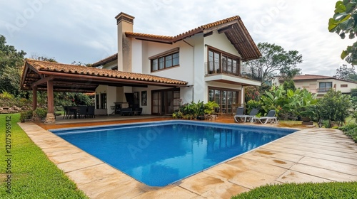 Luxury House with Pool and Terrace in Tropical Setting