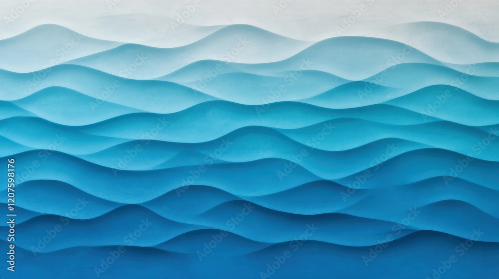 Abstract Ocean Waves in a Serene Gradient of Blue Tones Revealing Calming Patterns of Water Flow and Depth for Tranquil Design and Artistic Inspiration Usage Abstract Ocean Waves in a Serene Gradient of Blue Tones Revealing Calming Patterns of Water Flow and Depth for Tranquil Design and Artistic Inspiration Usage