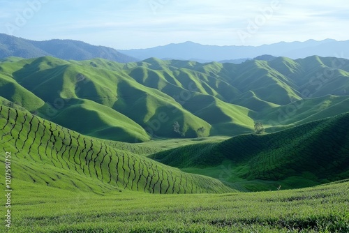 Rolling Green Hills of the Malaysian Highlands