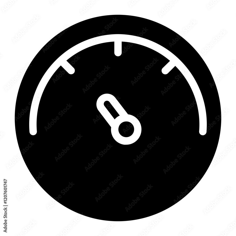 Speedometer Arrow Power Line Icon Speedometer Arrow Power Line Icon