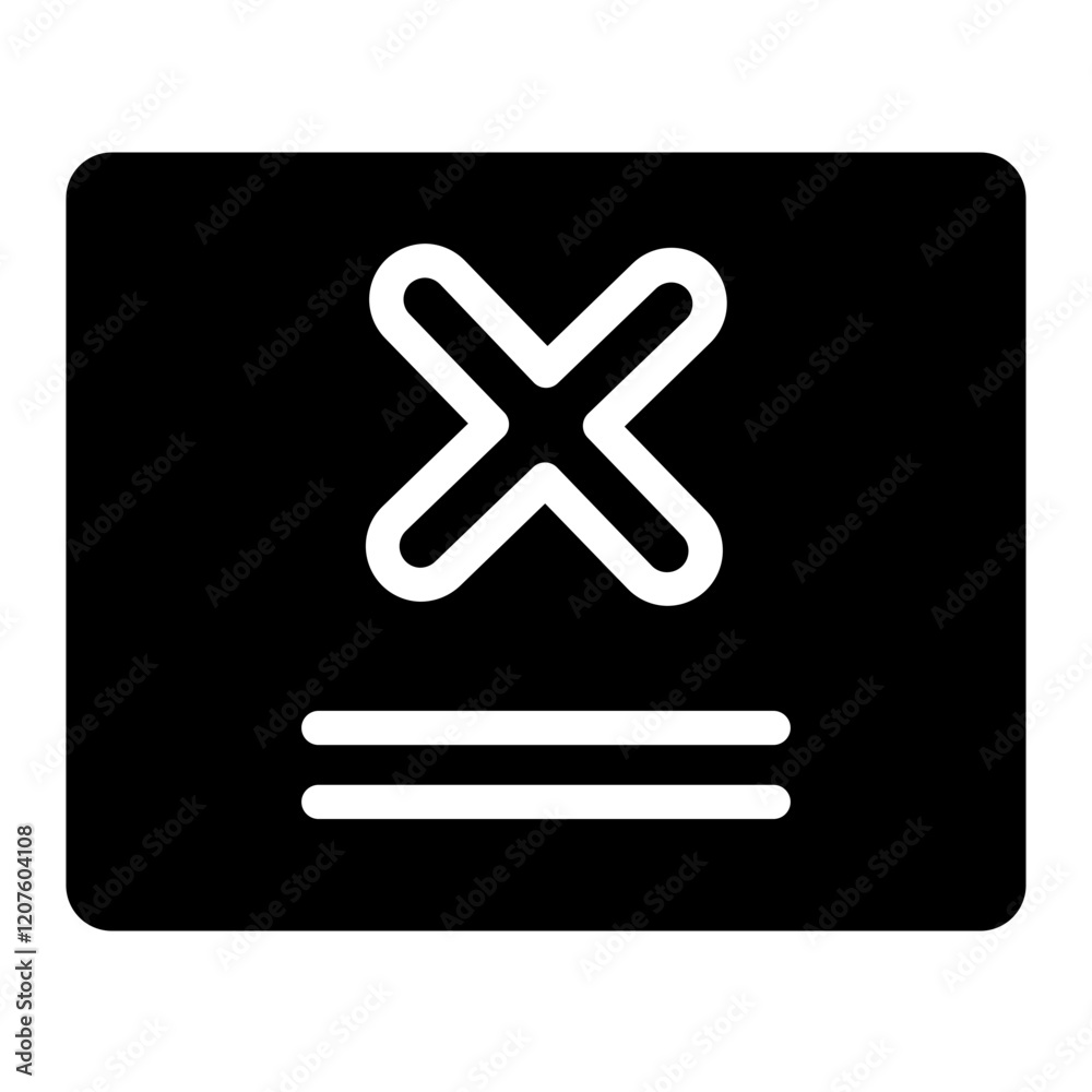 Fototapeta premium No Package Stack Line Icon