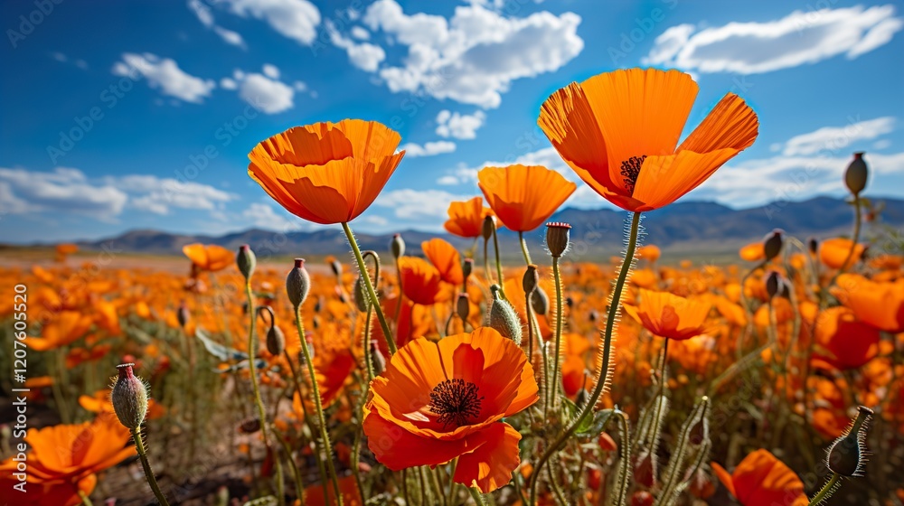 Obraz premium Poppy flower field