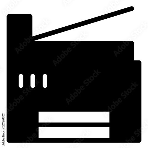 Office Photocopier Technology Line Icon