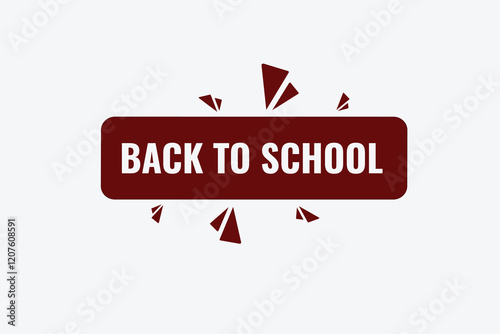 Back to school, clock, button, Application, Button, Background, vector, banner template, website, design,
