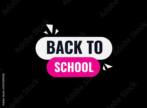 Back to school, clock, button, Application, Button, Background, vector, banner template, website, design,
