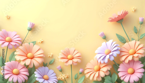 Pastel Paper Flowers A Delicate Spring Blossom Arrangement