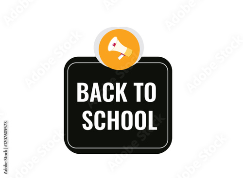 Back to school, clock, button, Application, Button, Background, vector, banner template, website, design,

