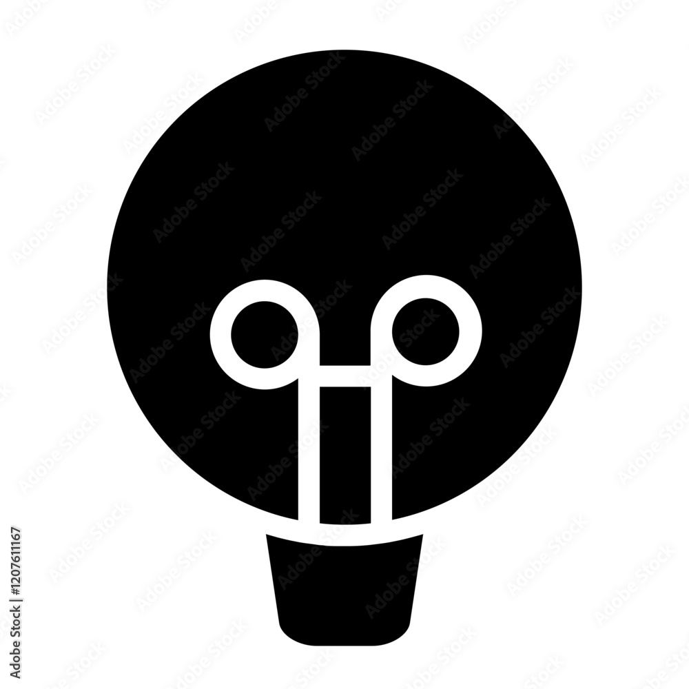 Web Electric Bulb Line Icon Web Electric Bulb Line Icon