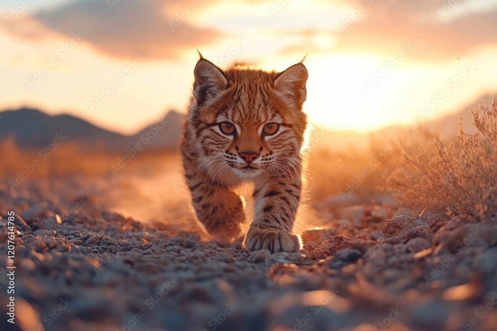 Obraz premium Ethical Wildlife Photography Dusk Portraits of Wild Animals Promoting Conservation and Responsible Ecotourism Images showcase the beauty of nature while advocating for wildlife protection and