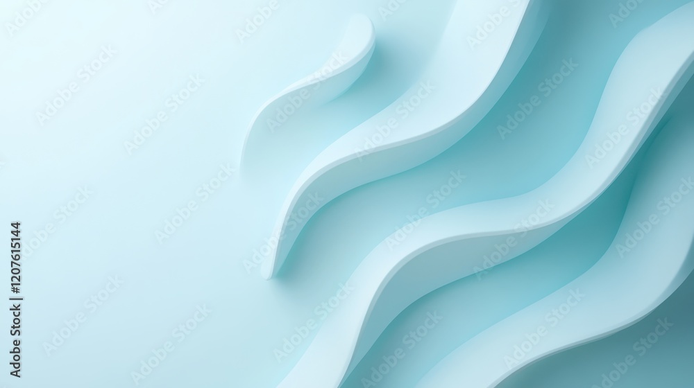 Soft Flowing Curves in Light Blue Background Perfect for Minimalist Design, Creative Projects, or Modern Art Illustrations Featuring Gentle Fluid Shapes and Stylish Aesthetics Soft Flowing Curves in Light Blue Background Perfect for Minimalist Design, Creative Projects, or Modern Art Illustrations Featuring Gentle Fluid Shapes and Stylish Aesthetics