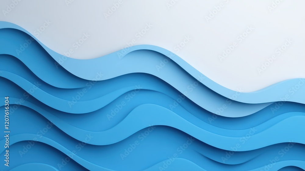 Abstract Ocean Waves in Shades of Blue, Symbolizing Calmness and Serenity, Ideal for Backgrounds, Designs, and Creative Projects Abstract Ocean Waves in Shades of Blue, Symbolizing Calmness and Serenity, Ideal for Backgrounds, Designs, and Creative Projects