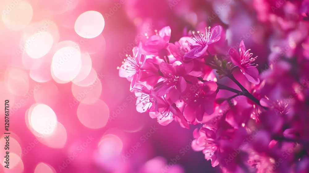 Pink Blossom Bokeh background, valentine theme Pink Blossom Bokeh background, valentine theme
